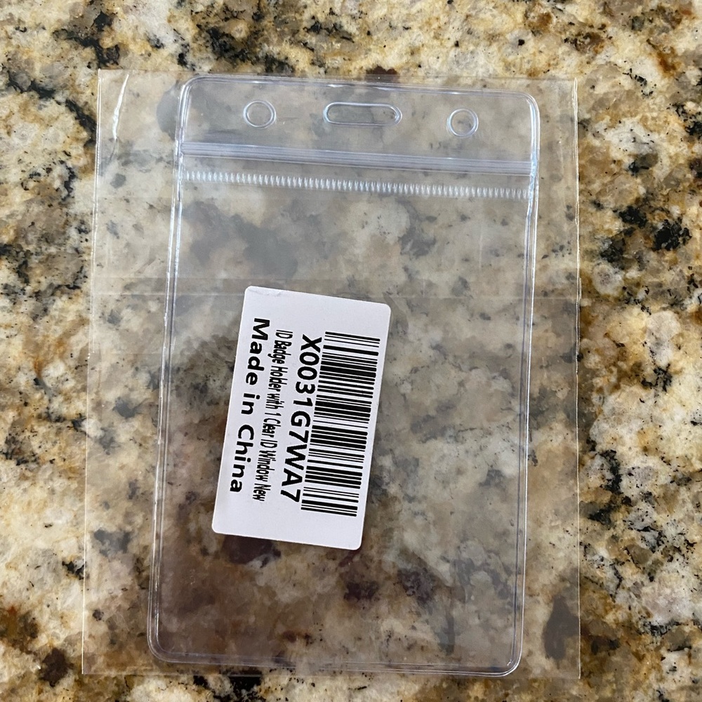π ID Badge Holder with 1 Clear ID Window - Picture 8 of 8